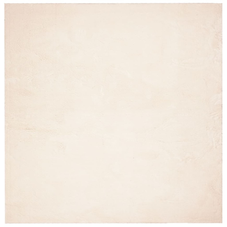 Alfombra de pelo corto suave lavable HUARTE beige 160x160