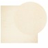 Alfombra de pelo corto suave lavable HUARTE crema 160x160