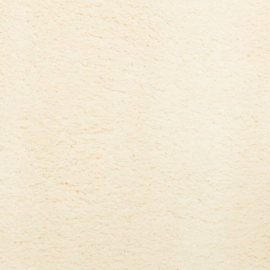 Alfombra de pelo corto suave lavable HUARTE crema 160x160