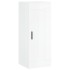 Aparador alto madera contrachapada blanco brillo 34,5x34x180