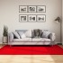 Alfombra de pelo corto suave lavable HUARTE rojo 140x200