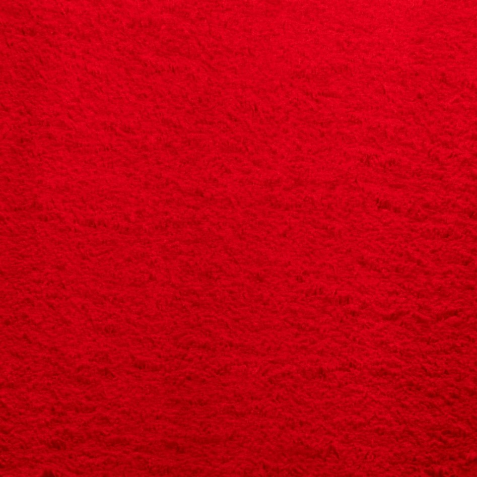 Alfombra de pelo corto suave lavable HUARTE rojo 140x200