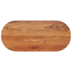 Tablero de mesa ovalado madera maciza de acacia 110x50x3,8