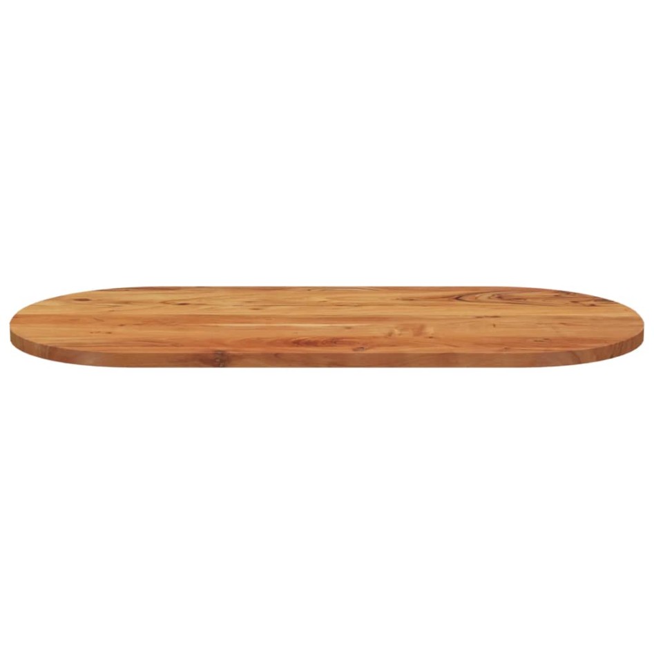 Tablero de mesa ovalado madera maciza de acacia 110x50x3,8