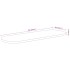 Tablero de mesa ovalado madera maciza de acacia 120x50x2,5