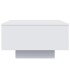 Mesa de centro con luces LED blanco 55x55x31