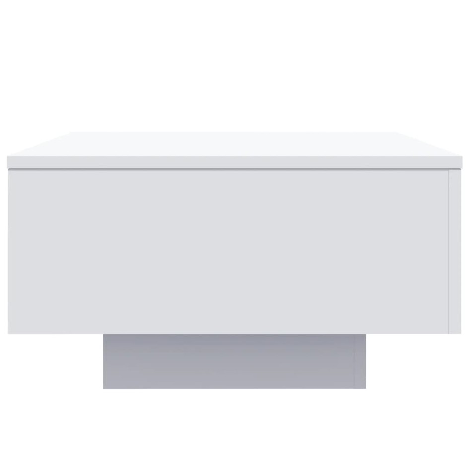 Mesa de centro con luces LED blanco 55x55x31