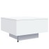 Mesa de centro con luces LED blanco 55x55x31