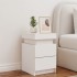 Mesita de noche con luces LED blanco 35x39x55