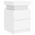 Mesita de noche con luces LED blanco 35x39x55