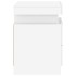 Mesita de noche con luces LED blanco 35x39x55