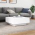 Mesa de centro con luces LED blanco 80x80x31