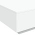 Mesa de centro con luces LED blanco 80x80x31