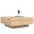 Mesa de centro madera de ingeniería roble Sonoma 80x80x31