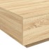 Mesa de centro madera de ingeniería roble Sonoma 80x80x31