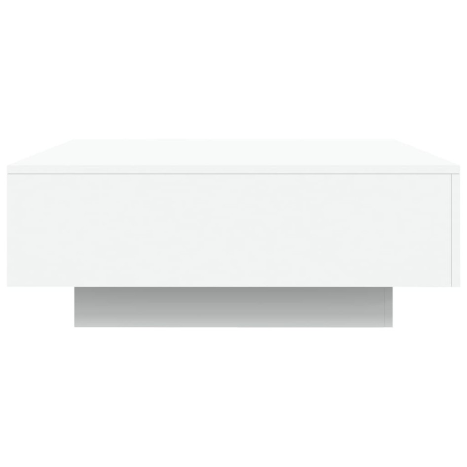 Mesa de centro madera de ingeniería blanco 80x80x31