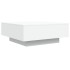 Mesa de centro madera de ingeniería blanco 80x80x31