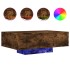 Mesa de centro con luces LED roble ahumado 85x55x31