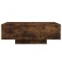 Mesa de centro con luces LED roble ahumado 85x55x31