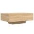 Mesa de centro con luces LED roble Sonoma 85x55x31