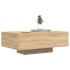 Mesa de centro con luces LED roble Sonoma 85x55x31