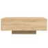 Mesa de centro con luces LED roble Sonoma 85x55x31