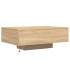Mesa de centro con luces LED roble Sonoma 85x55x31