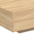 Mesa de centro con luces LED roble Sonoma 85x55x31