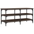 Banco zapatero madera de ingeniería marrón roble 100x38,5x49