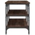 Banco zapatero madera de ingeniería marrón roble 100x38,5x49