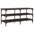 Banco zapatero madera de ingeniería marrón roble 100x38,5x49
