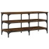 Banco zapatero madera ingeniería roble ahumado 100x38,5x49