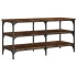 Banco zapatero madera ingeniería roble ahumado 100x38,5x49