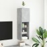 Mueble para TV con luces LED gris hormigón 30,5x30x102