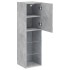 Mueble para TV con luces LED gris hormigón 30,5x30x102