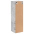 Mueble para TV con luces LED gris hormigón 30,5x30x102