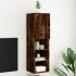 Mueble para TV con luces LED roble ahumado 30,5x30x102