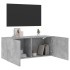Mueble para TV de pared gris hormigón 100x30x41