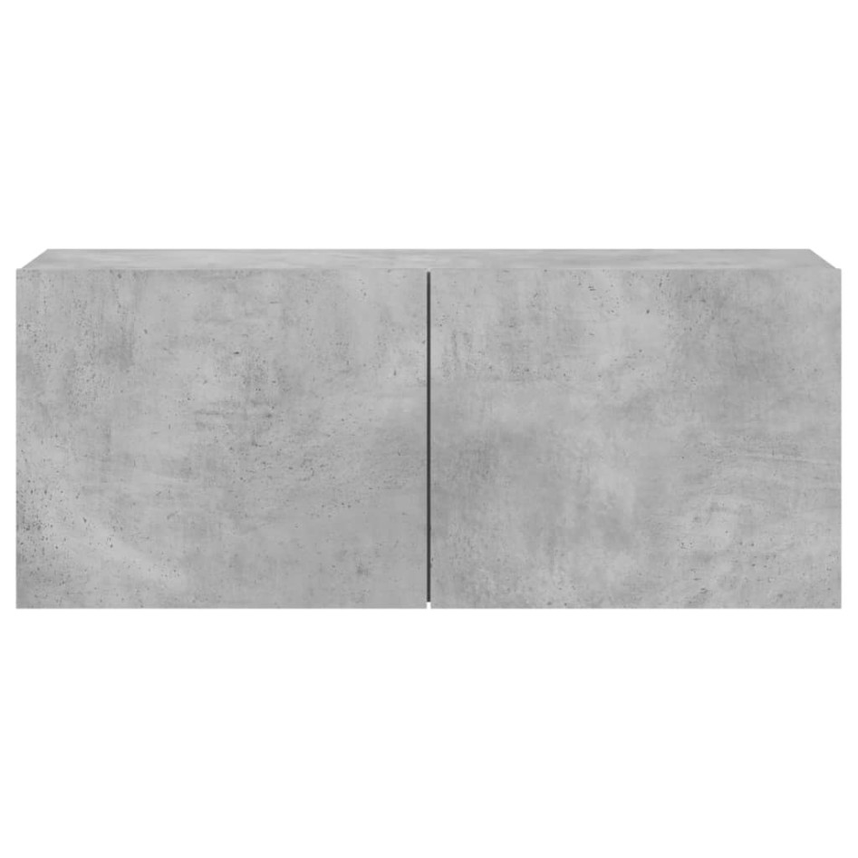 Mueble para TV de pared gris hormigón 100x30x41