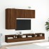 Muebles de pared para TV 2 uds madera roble marrón 60x30x30