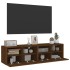 Muebles de pared para TV 2 uds madera roble marrón 60x30x30