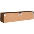 Muebles de pared para TV 2 uds madera roble marrón 60x30x30