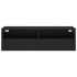 Mueble de pared para TV madera de ingeniería negro 100x30x30