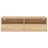 Mueble de pared TV madera ingeniería roble Sonoma 100x30x30