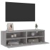 Mueble de pared TV madera ingeniería Sonoma gris 100x30x30