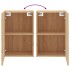 Muebles de TV de pared 2 uds madera roble Sonoma 40,5x30x60