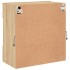 Mueble TV de pared con luces LED roble Sonoma 58,5x30x60,5