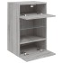 Muebles TV de pared luces LED 2 uds gris Sonoma 40x30x60,5