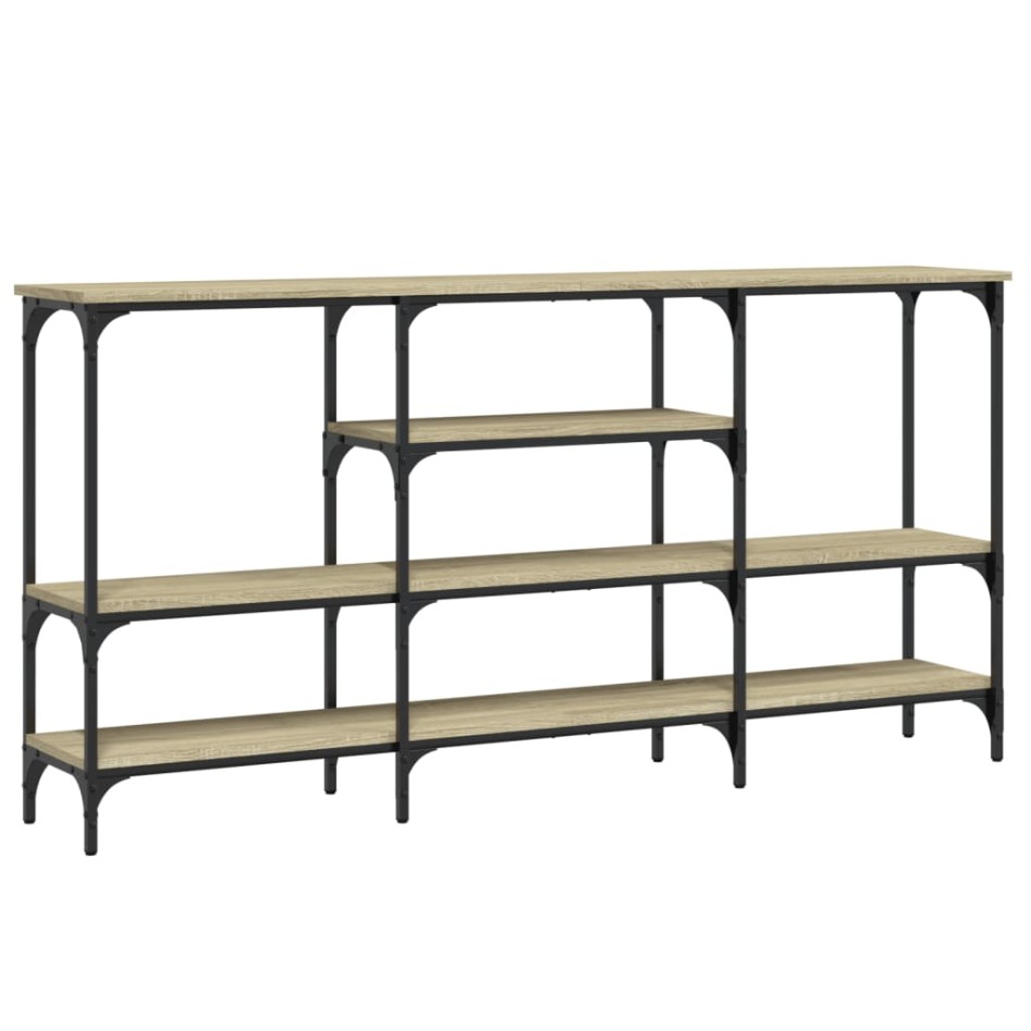 Mesa consola madera de ingeniería roble Sonoma 160x29x80