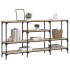 Mesa consola madera de ingeniería roble Sonoma 160x29x80
